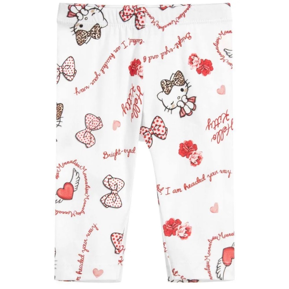 EUC Hello Kitty Monnalisa Designer Leggings Collaboration - 9-12 Months